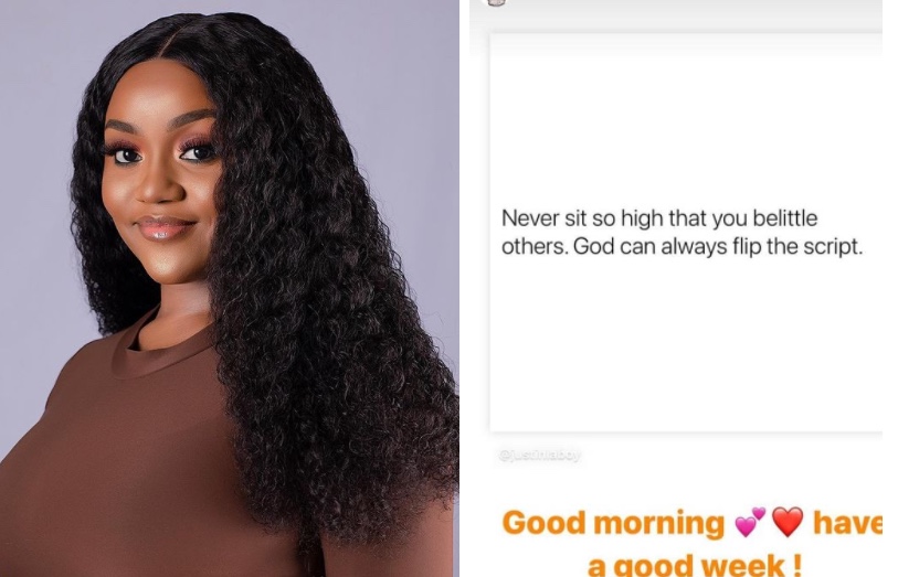 Never sit so high that you belittle others – Chioma warns