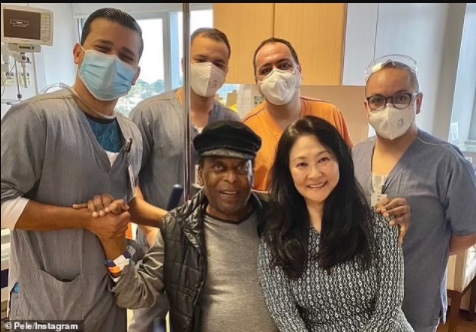 Brazil legend Pele, 80, finally leaves hospital after recovering from an operation to remove a tumour from his colon