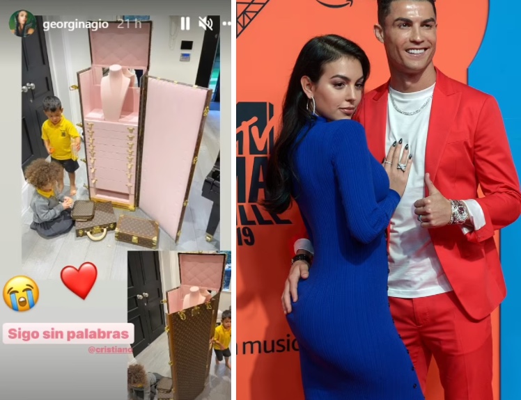 Georgina Rodriguez reveals her boyfriend Ronaldo gifted her with a £150,000 jewellery trunk