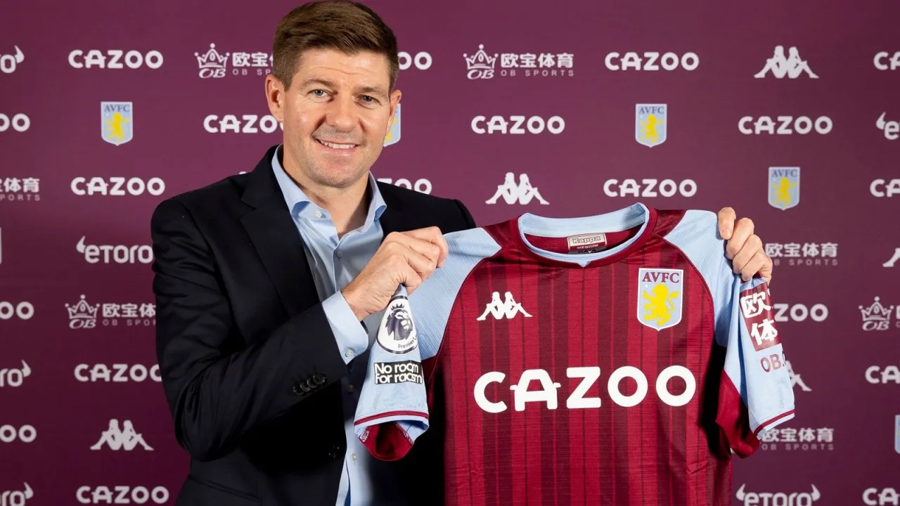 Aston Villa appoint Steven Gerrard as new manager