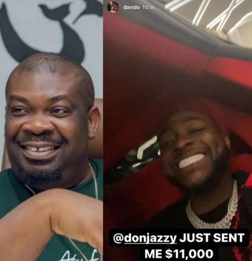 Donjazzy gifts Davido $11,000 (about N6million)