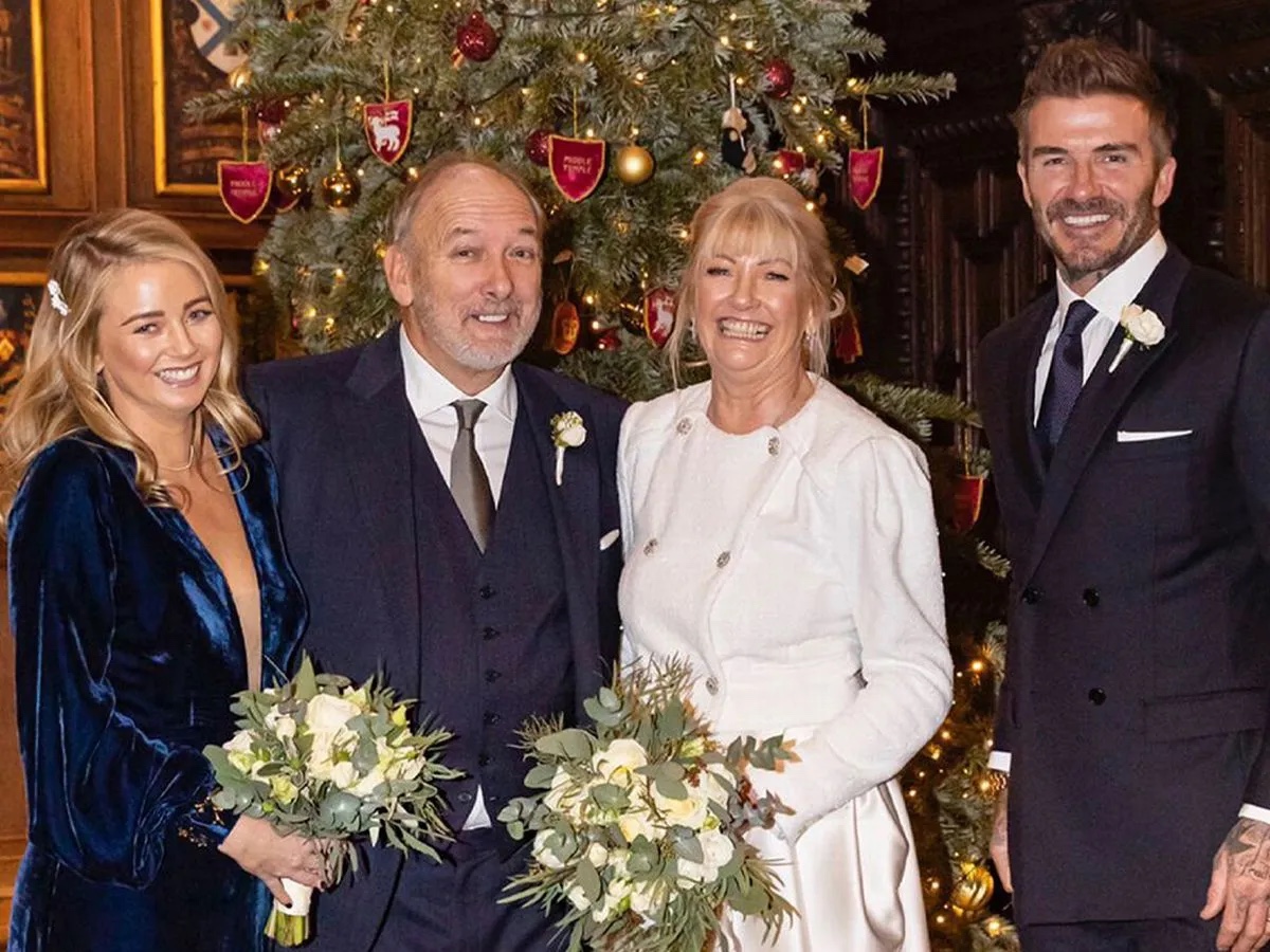David Beckham’s dad weds millionaire at intimate ceremony with him as best man