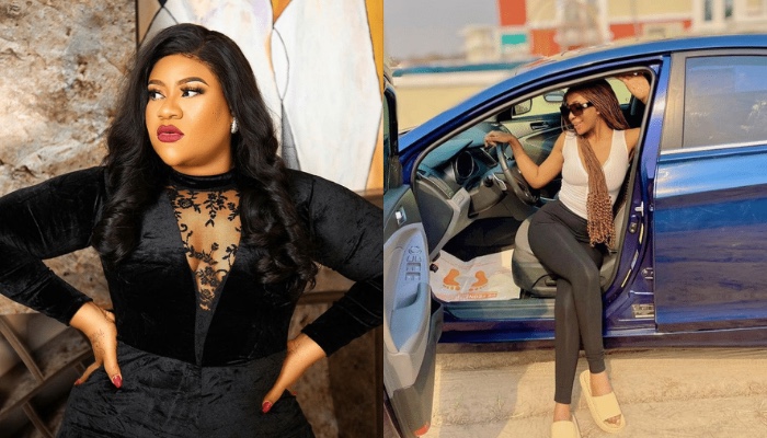 Actress Nkechi Blessing gifts sister new car