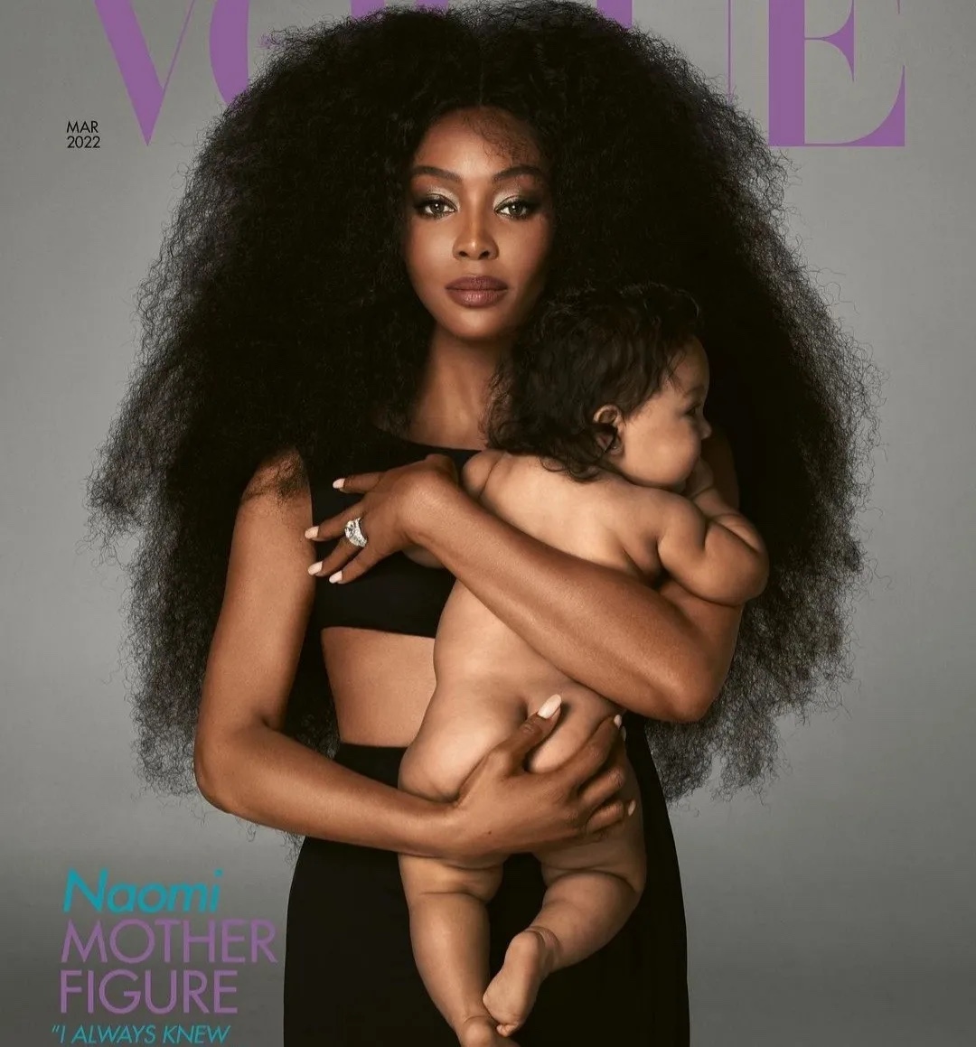 Naomi Campbell shows off her daughter’s face for the FIRST time