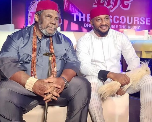 ”The Most Handsome 75-Year Old Man Alive” – Yul Edochie Celebrates Dad