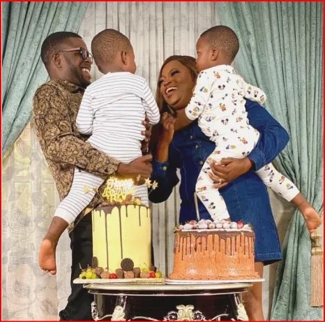 Funke Akindele’s Husband JJC Skillz Shares Family Photo To Debunk Alleged Marital Crisis