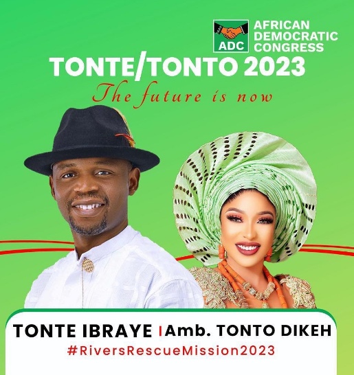 Tonto Dikeh Emerges ADC Deputy Governorship Candidate In Rivers