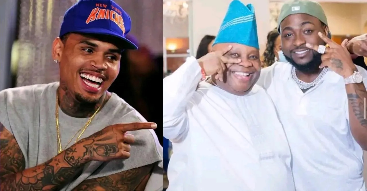 American Singer, Chris Brown Celebrates Ademola Adeleke