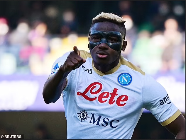 Nigerian footballer, Victor Osimhen plays down talk of a move away from Napoli to Arsenal, Man United