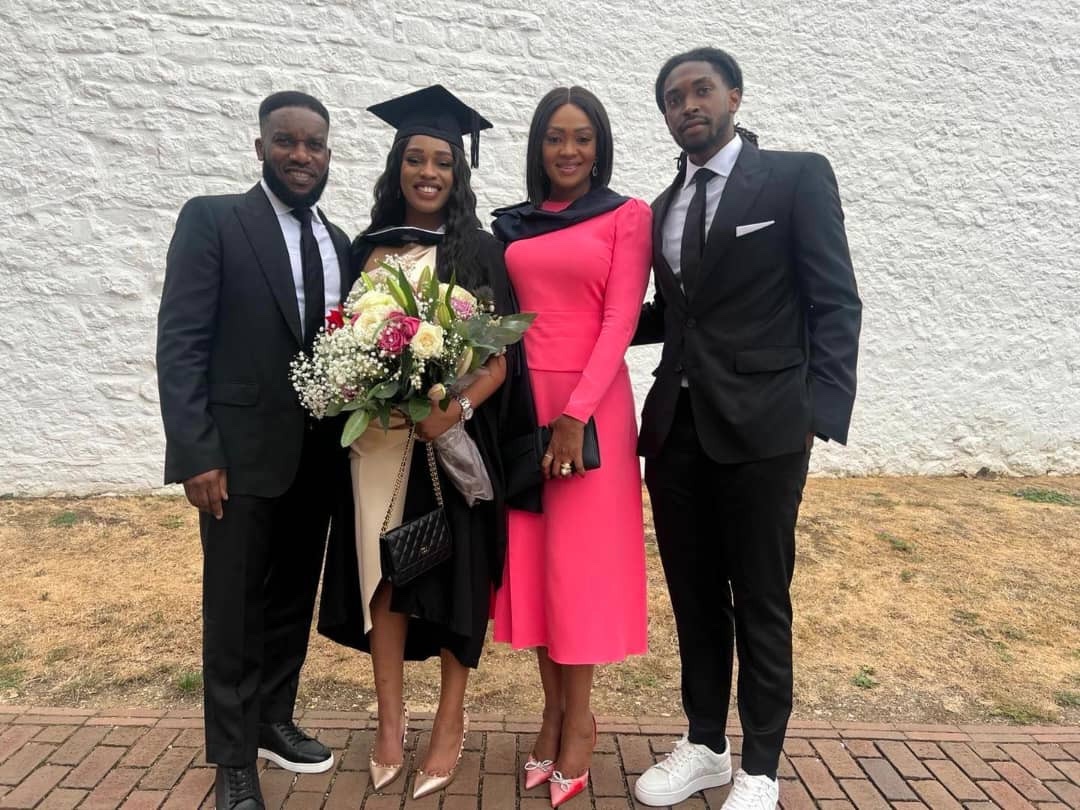 Footballer, JJ Okocha’s daughter, Daniella bags a degree
