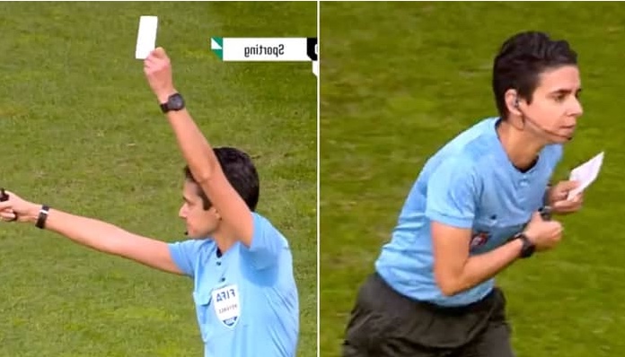 Referee Makes History By Showing First Ever ‘WHITE CARD’ In Football History