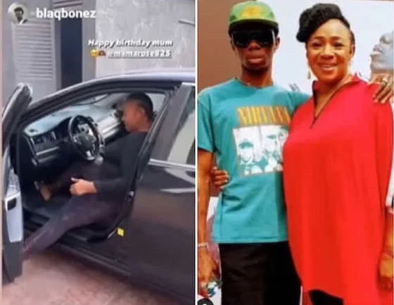Nigerian Rapper Balqbonez Gifts Mum A Car On Her Birthday