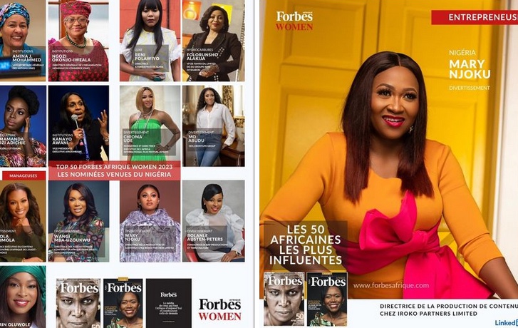 Mary Njoku Makes 2023 Forbes Women List, She Reacts