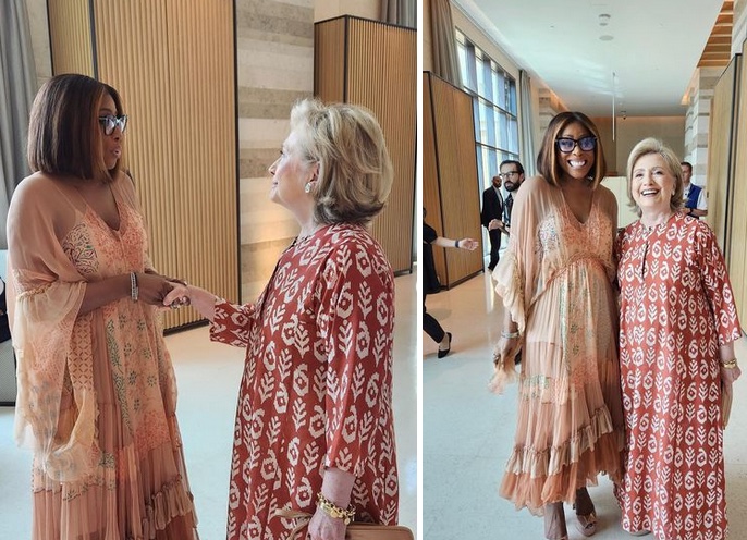 Mo Abudu Meets Hillary Clinton Again