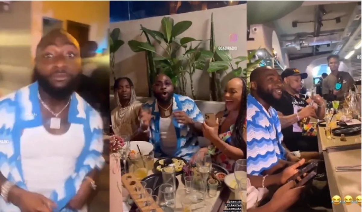 Davido All Smiles At His Cousin’s Birthday Party