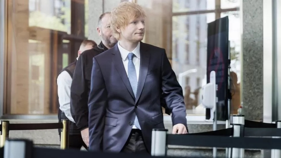 Ed Sheeran appears in court for start of copyright trial