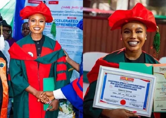 Nancy Isime bags honorary doctorate degree from American university