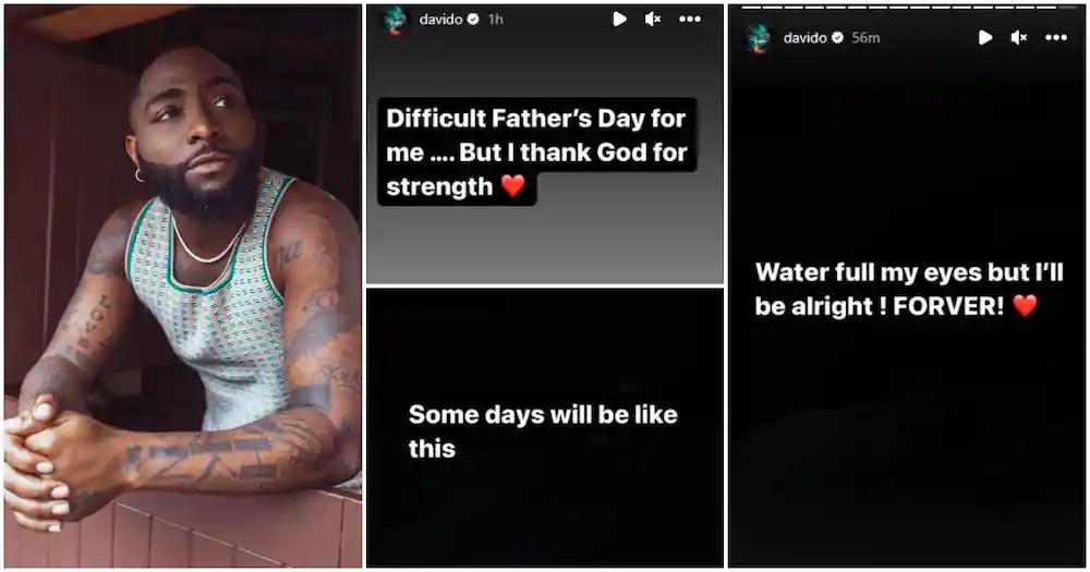 Difficult Father’s day for me – Davido mourns Ifeanyi