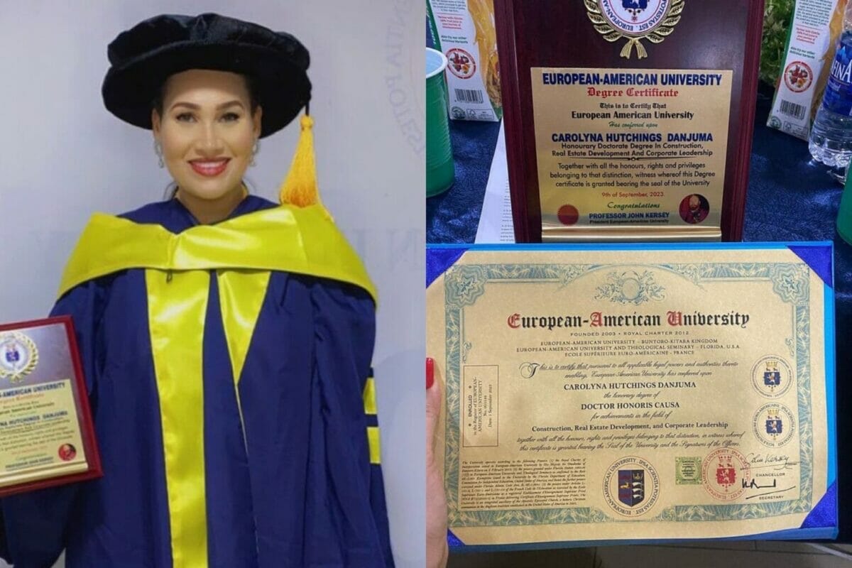 Actress Carolina Danjuma BAGS honorary Doctorate degree