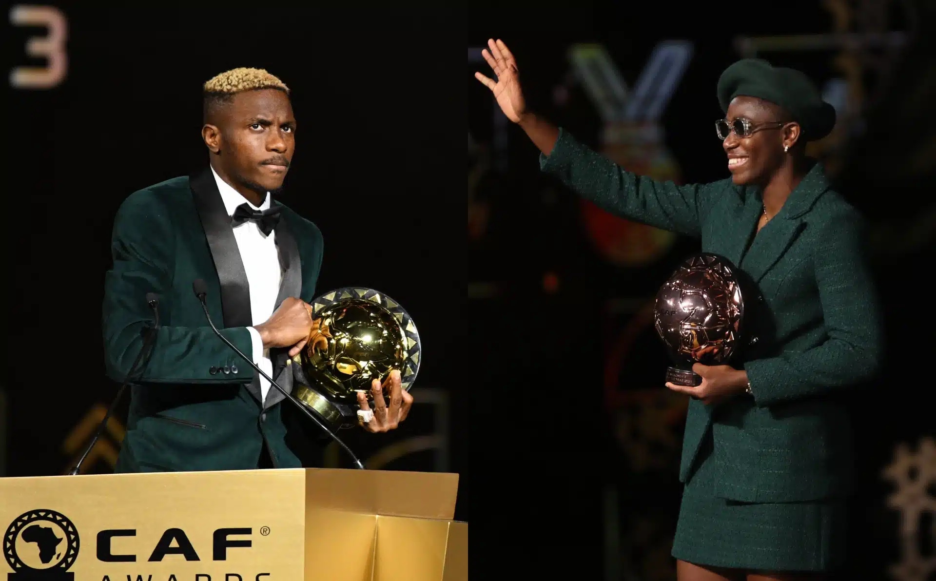 CAF 2023 Awards: Nigeria becomes first African country to produce male, female Best Players same year