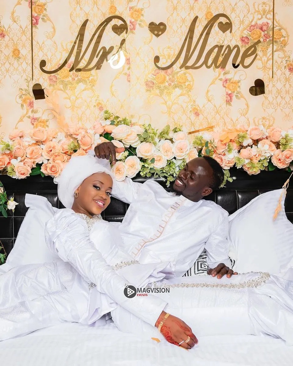 Senegalese footballer , Sadio Mane marries longtime partner, Aisha