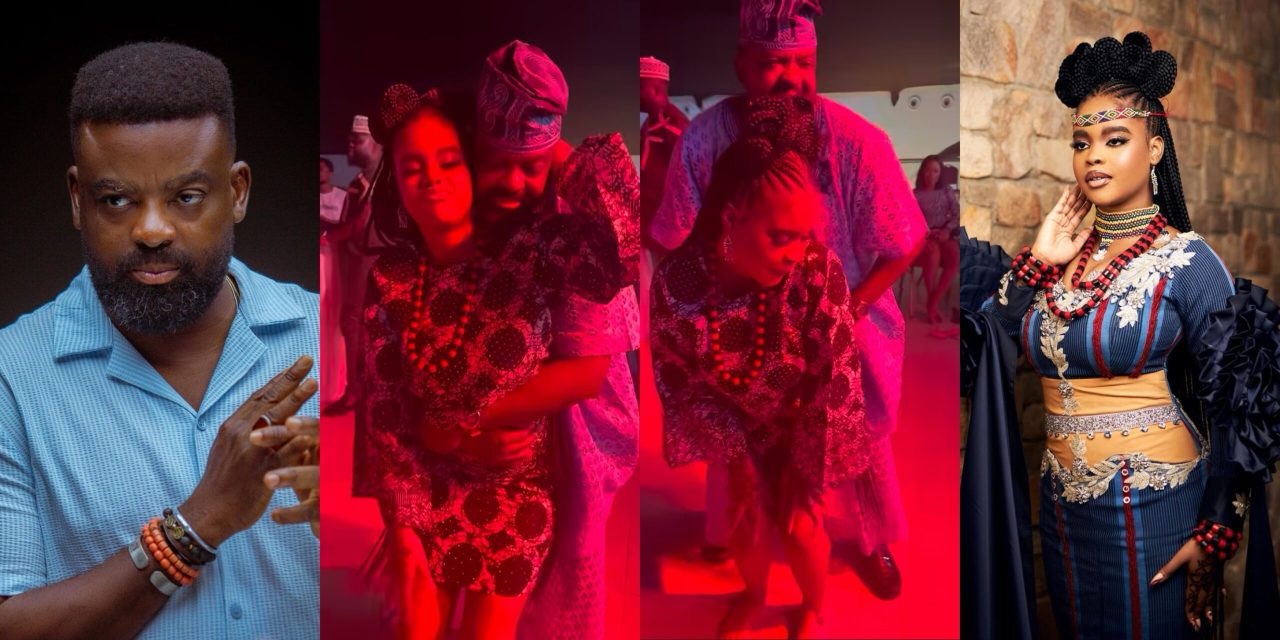 Nigerians slam Kunle Afolayan over ‘inappropriate’ dance with daughter