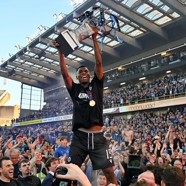 Super Eagles player Onyedika wins Belgian Pro League Title with Club Brugge