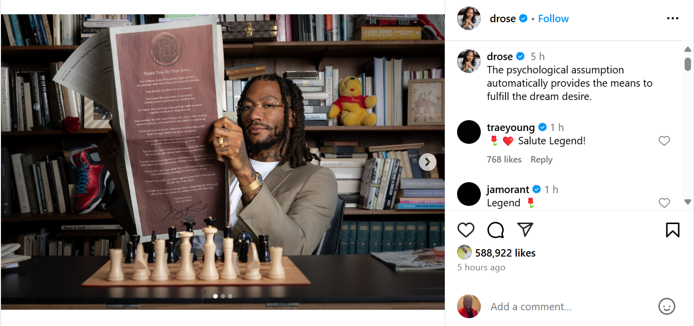 Former NBA MVP Derrick Rose announces retirement after 16 years