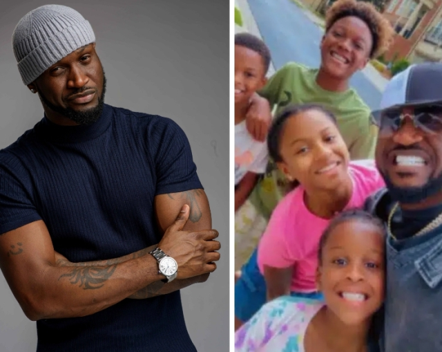 Peter Okoye shares PHOTOS of his family, alongside that of Paul amid ongoing dispute