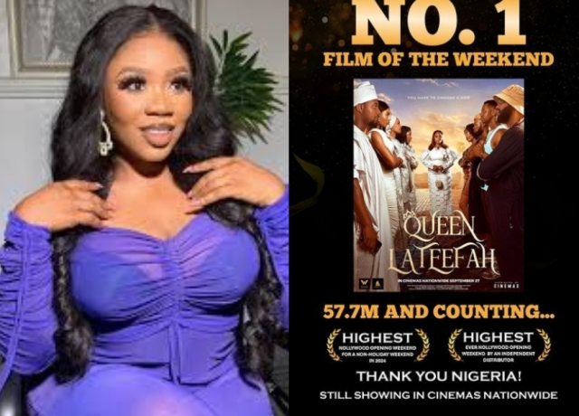 Wumi Toriola celebrates as her new movie ‘Queen Lateefah’ earns N57.7m in opening weekend