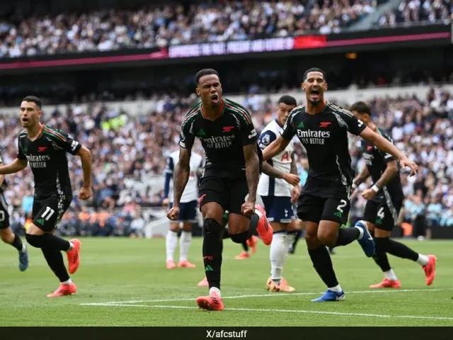 Gabriel’s header gives Arsenal win over rivals Tottenham