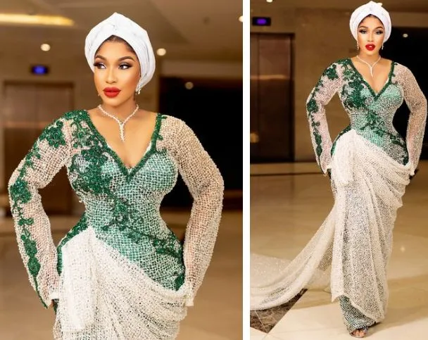 Tonto Dikeh celebrates Nigeria at 64