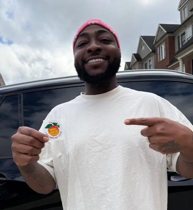 Davido votes in U.S. Election