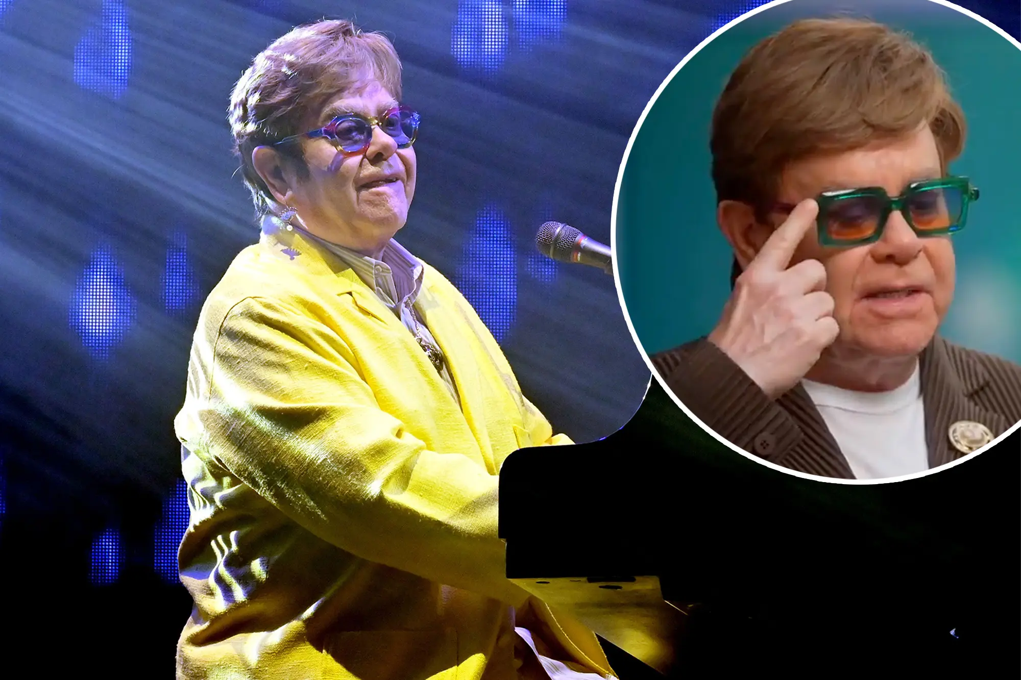 Iconic Musician, Elton John confirms shocking blindness after severe infection fight