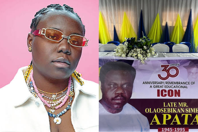 Teni Apata honors father’s memory 30 years after his ass#ssination