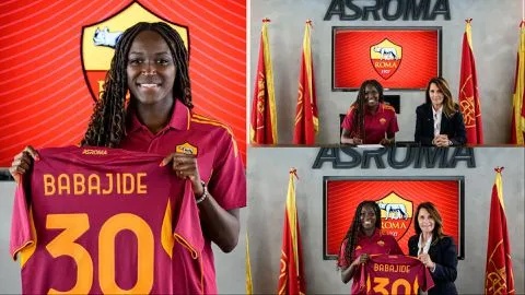 Super Falcons star Babajide Rinsola signs for AS Roma