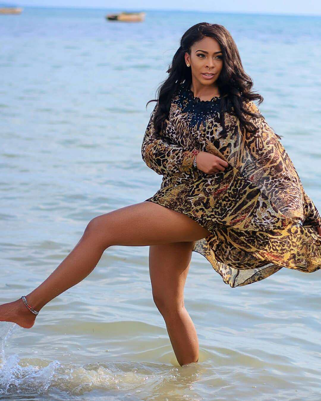 T Boss Puts Her Attractive Body On Display In New Beach Photos