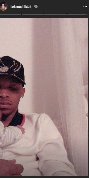 Heartwarming Moment As Tekno Shares Adorable Photo Cuddling His Baby Daughter