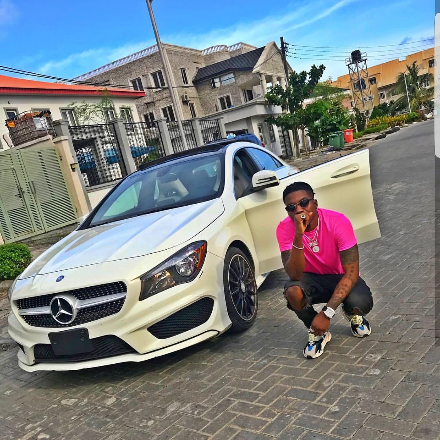 Music Artiste Skiibii Has Joined The Benz Gang As He Shows Off His New Car