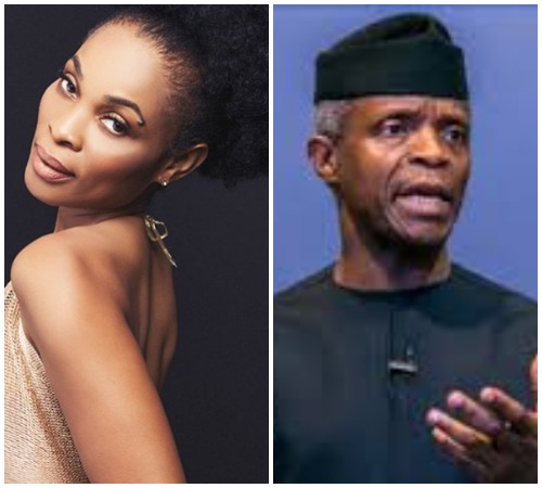 Actress Georgina Onuoha Slams Vice President Yemi Osinbajo Wondering If He Is Truly A Man Of God