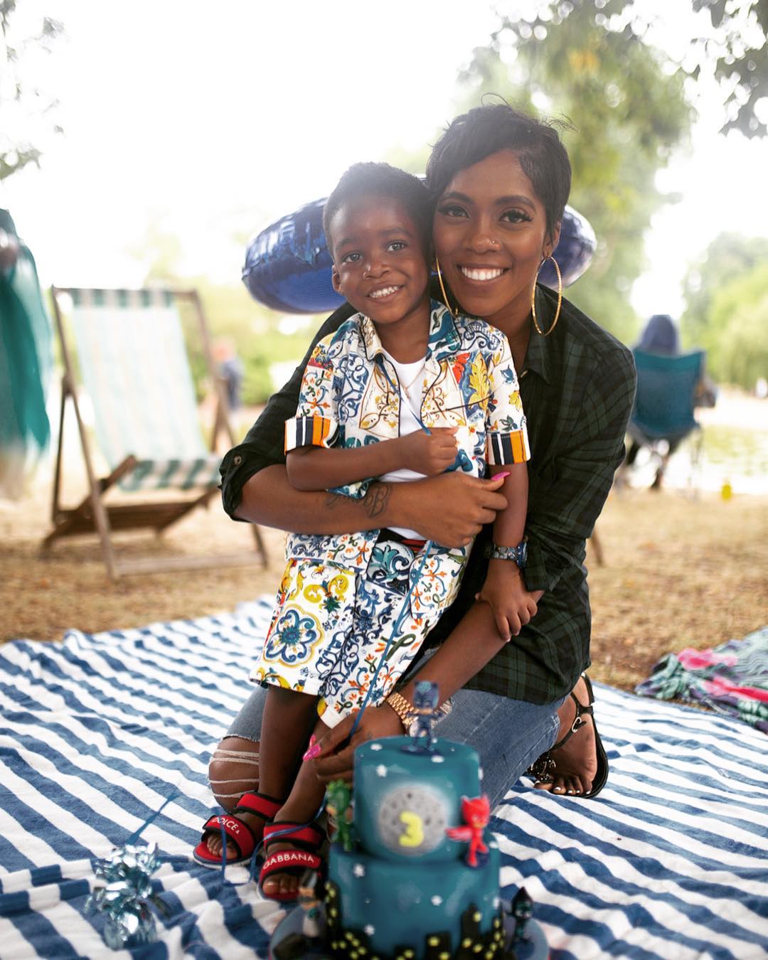 Tiwa Savage Is A Doting Mom As She Shares Photos With Son, Jamil, For His 3rd Birthday