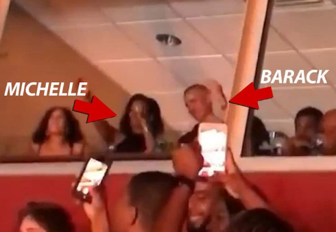 Video: Barack Obama And Wife, Michelle Groove At Beyonce And Jay Z’s Concert