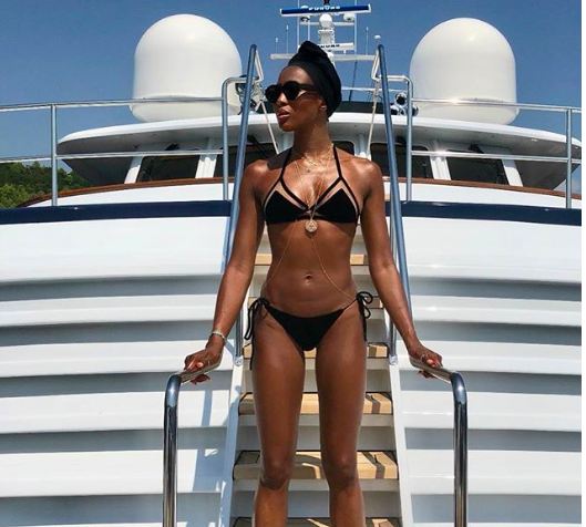 Naomi Campbell Shuts Down Rumours She Is Pregnant For Skepta In This Classy way