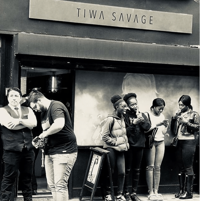 [PHOTOS] Tiwa Savage Opens Pop Up Shop In London