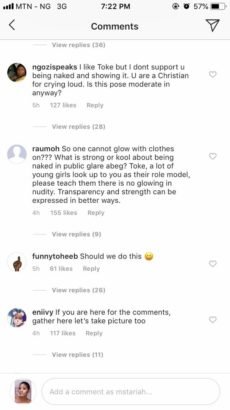 Toke Makinwa’s Unclad Promo Photo Is Generating Buzz Online