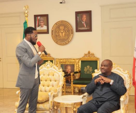 Rivers State Governor, Nyesom Wike Hosts D’banj At The State House