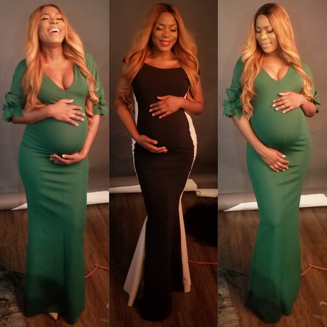 [PHOTOS] Linda Ikeji Has That Maternal Glow In New Maternity Shoot