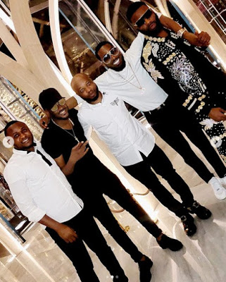 Ubi Franklin, Tuface & D’banj Hang Out In Dubai