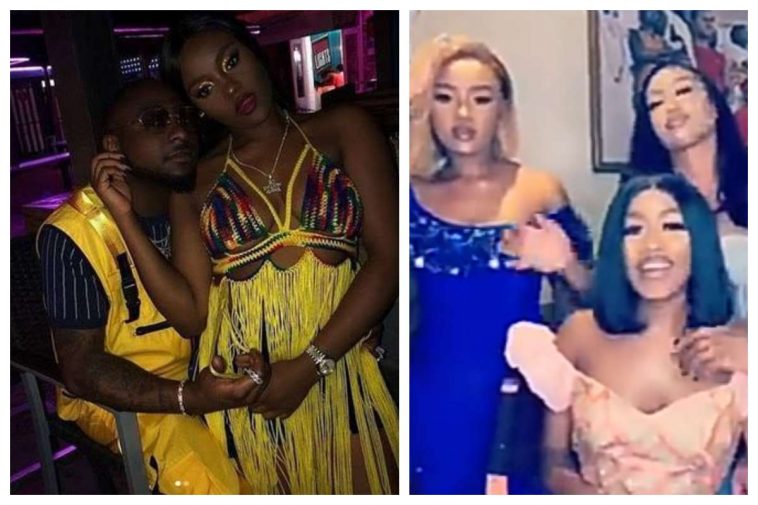 Davido Shares Clip Of Chioma And Her Sisters