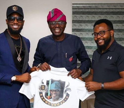 D’banj And Ari Lennox Visit Babajide Sanwo-Olu